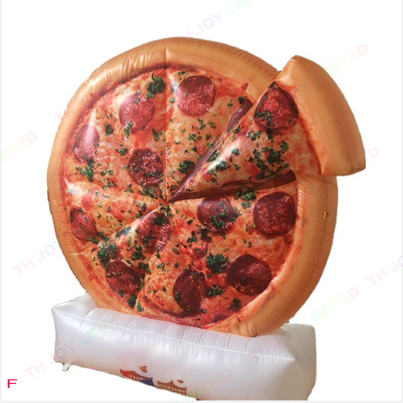 승진을위한 3-5m 높이 거대한 팽창 식 피자 모형 광고 풍선 팽창 식 피자